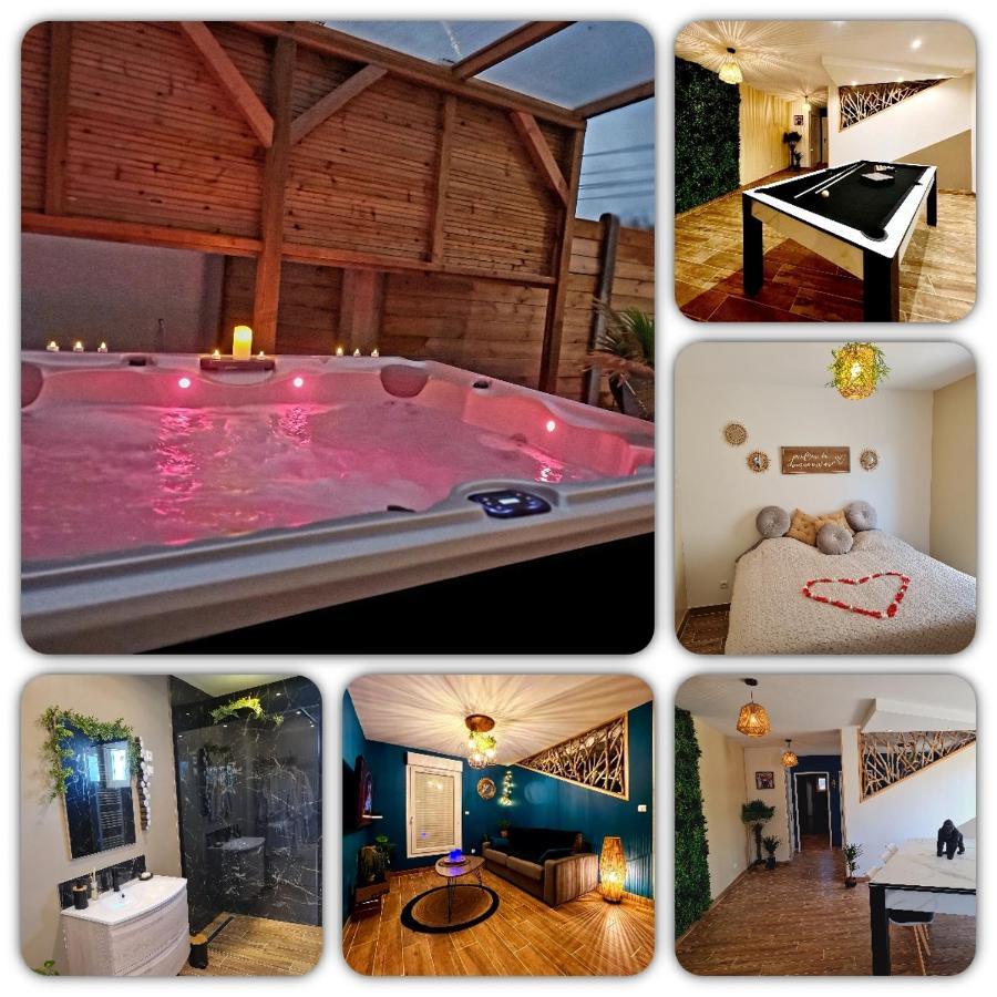 A Fleur De Spa : Maison Chaleureuse Avec Spa Privatif Et Billard. Coulogne Buitenkant foto